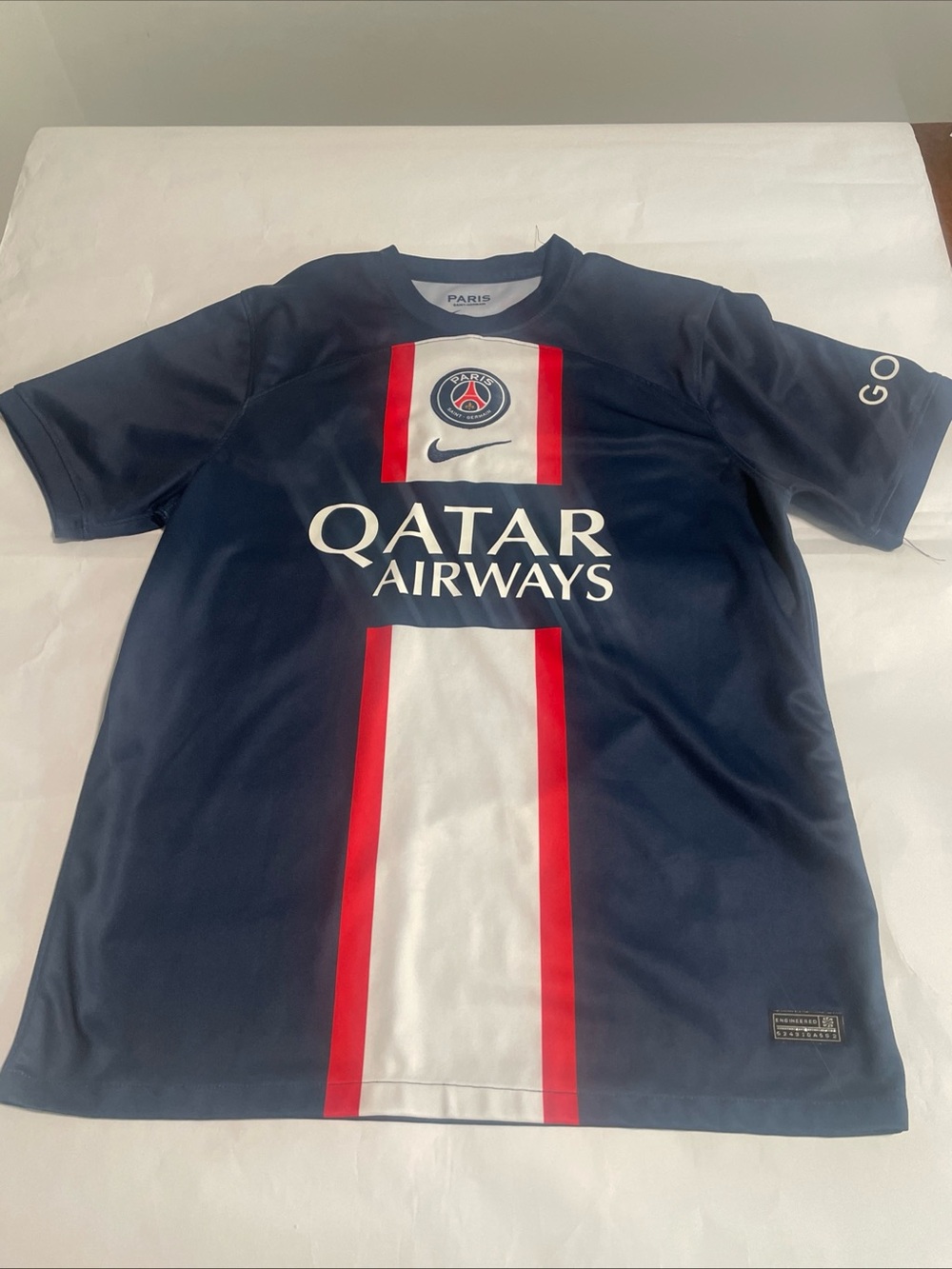 Paris Saint-Germain Navy Blue Qatar Airways Home Jersey MBAPPE 7